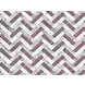floorevents.com Vinyl rug | Marble herringbone - grey/old pink