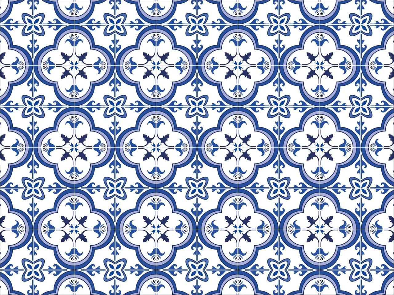 Induktionsschutz | Blaue Fliesen