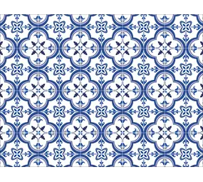 Inductie beschermer  | Blauwe tegels Inductie beschermer  | Blauwe tegels