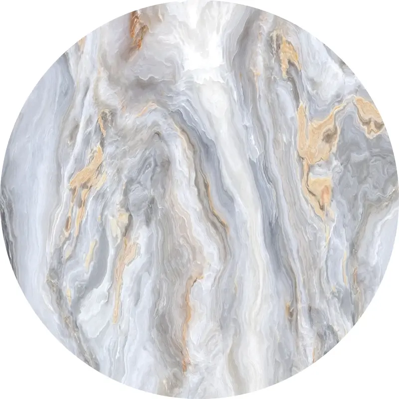 Platzset Vinyl Rund | Funkelnder Marmor