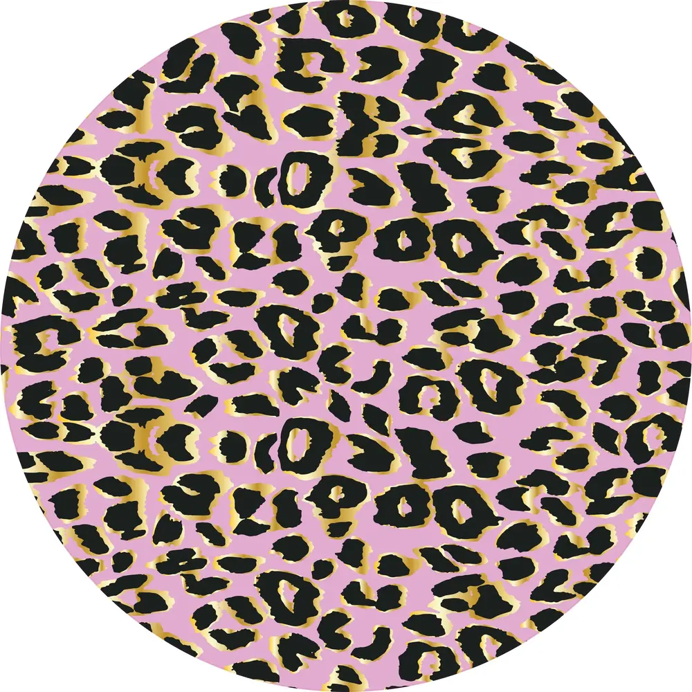 Vloerkleed vinyl rond | Pink P Vloerkleed vinyl rond | Pink P