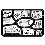 Speelkleed vinyl | stad zwart/wit Speelkleed vinyl | stad zwart/wit