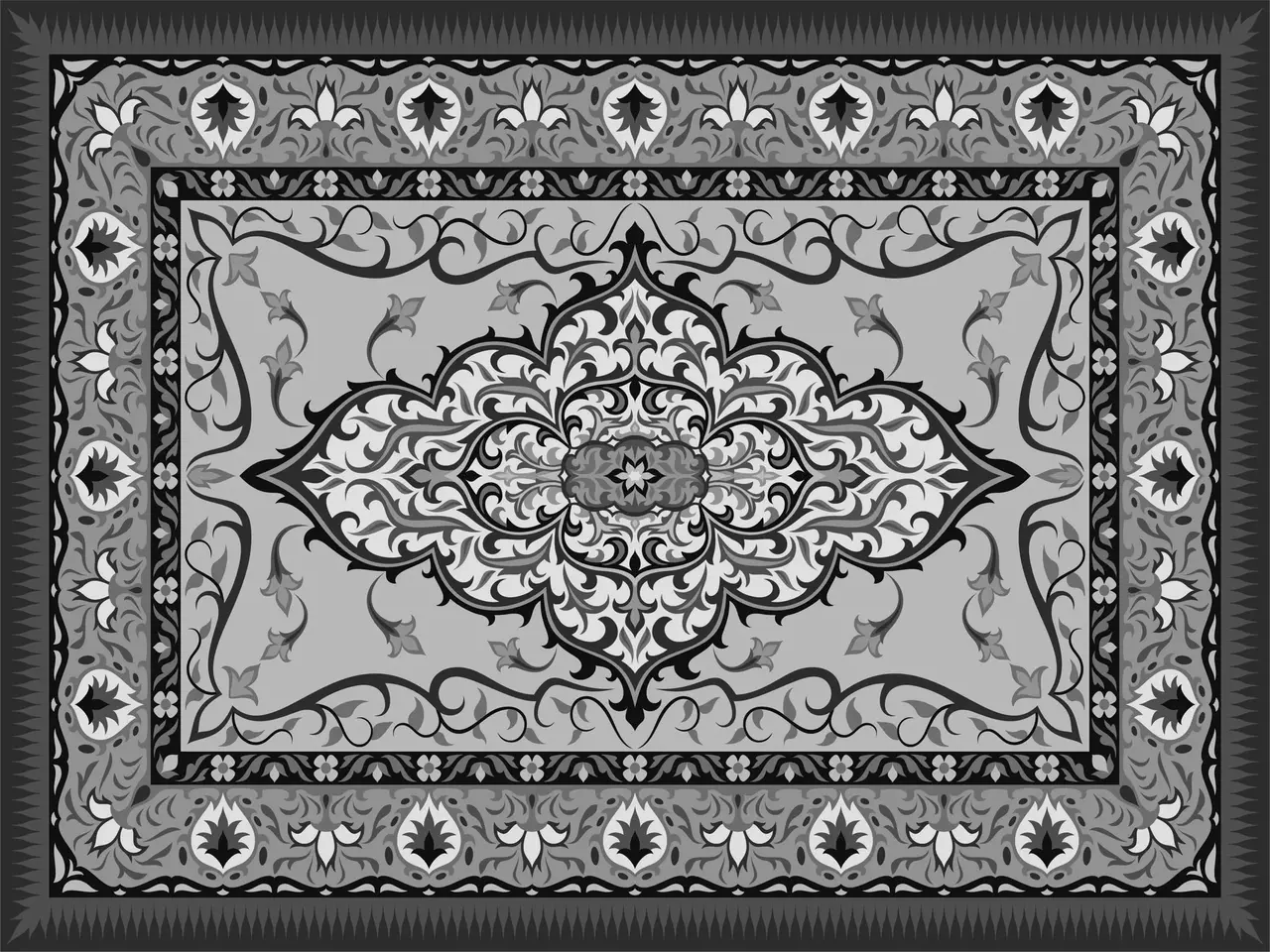 Vloerkleed vinyl | Hoary Vloerkleed vinyl | Hoary