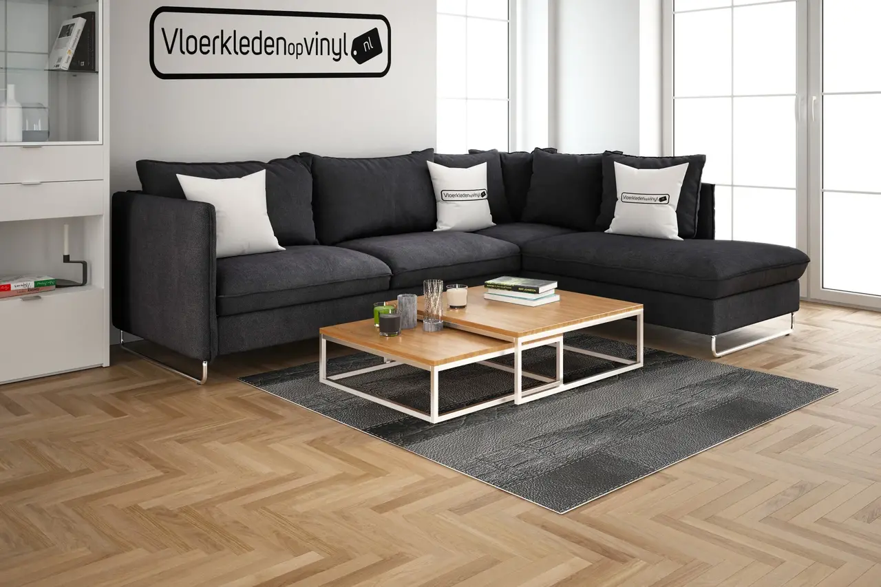 floorevents.com Vinyl rug |  Black Skye