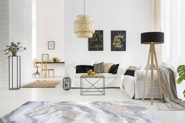 Vloerkleed vinyl | Sparkling marble