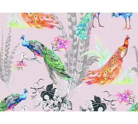 Vinyl placemat | Tropical paradise pink