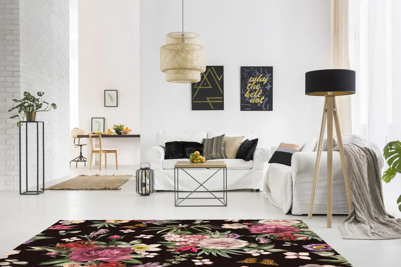 Vloerkleed vinyl | Flower power Vloerkleed vinyl | Flower power