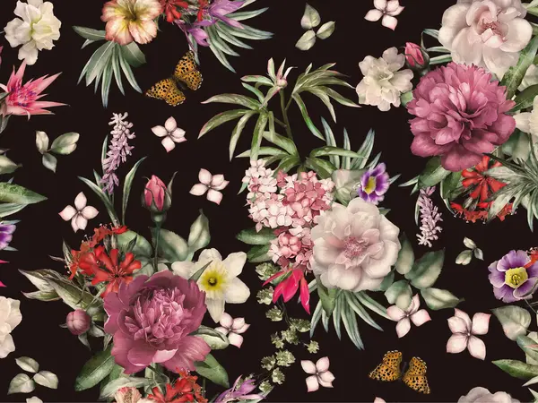 floorevents.com Vinyl rug | Flower power