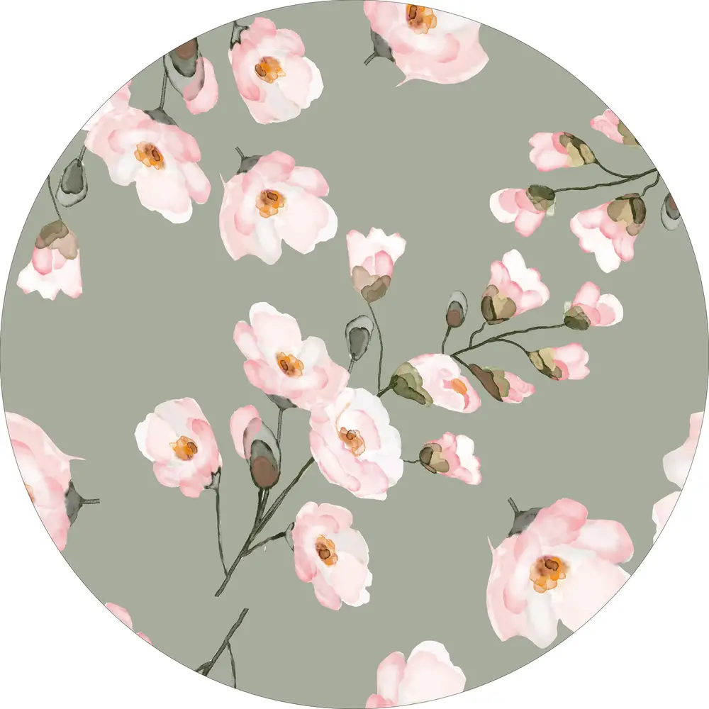 Vloerkleed vinyl rond | Blossom Vloerkleed vinyl rond | Blossom