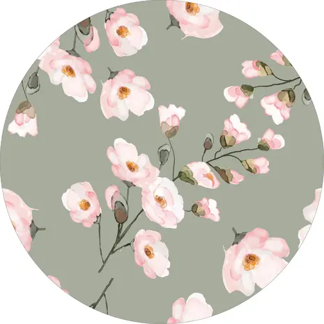 Vloerkleed vinyl rond | Blossom Vloerkleed vinyl rond | Blossom