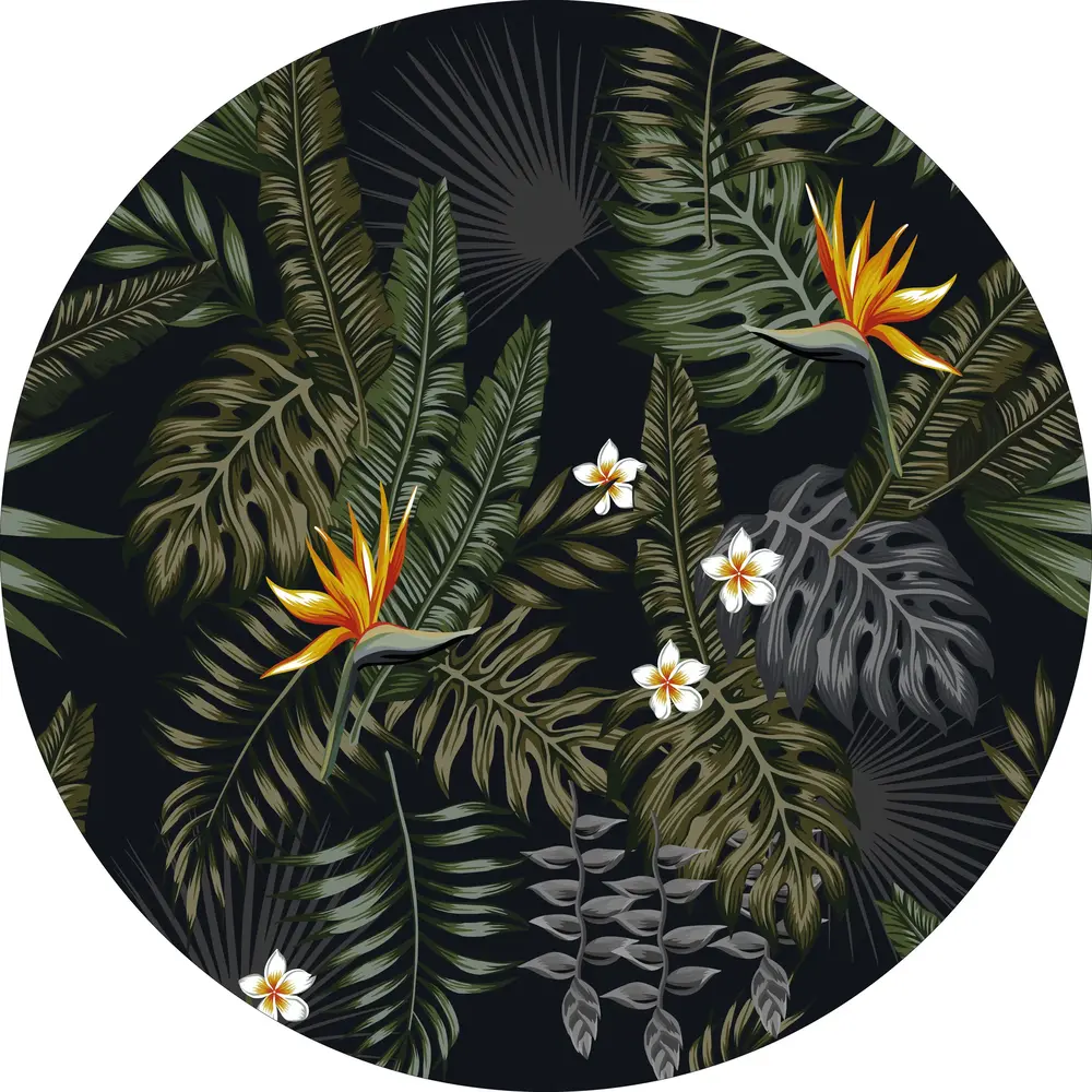 floorevents.com Vloerkleed vinyl rond | Mowgli