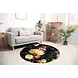 floorevents.com Round vinyl rug | Flower