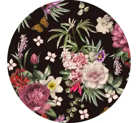 Vloerkleed vinyl rond | Flower power Vloerkleed vinyl rond | Flower power