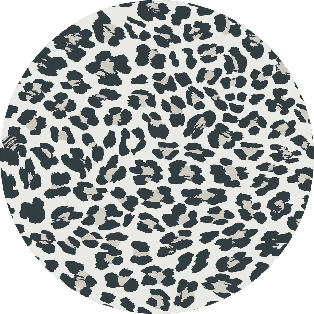 floorevents.com Vloerkleed vinyl rond | Panter grey