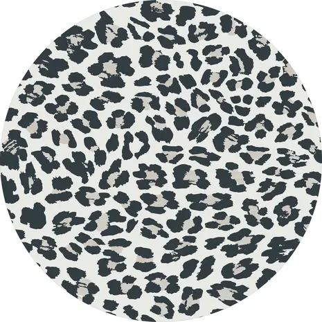 Vloerkleed vinyl rond | Panter grey Vloerkleed vinyl rond | Panter grey