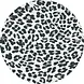 floorevents.com Vloerkleed vinyl rond | Panter grey