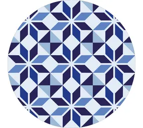Vloerkleed vinyl rond | Mavi Vloerkleed vinyl rond | Mavi