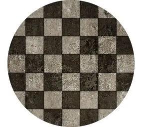 Vloerkleed vinyl rond | Misty Grey Vloerkleed vinyl rond | Misty Grey