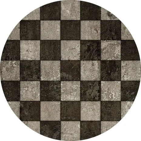 floorevents.com Vloerkleed vinyl rond | Misty Grey