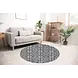 floorevents.com Vloerkleed vinyl rond | Grey Mosaic