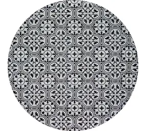 Vloerkleed vinyl rond | Grey Mosaic Vloerkleed vinyl rond | Grey Mosaic