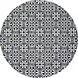 floorevents.com Vloerkleed vinyl rond | Grey Mosaic