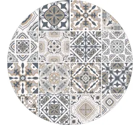 Rug vinyl round | 6 Rug vinyl round | 6