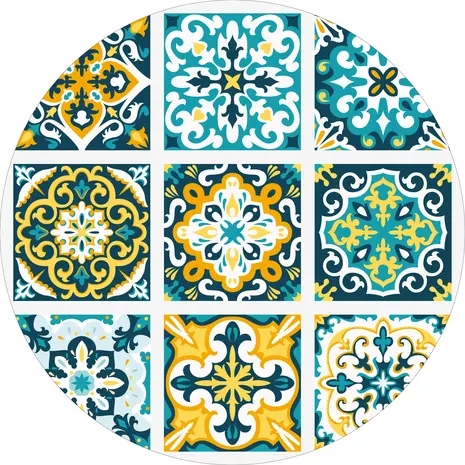 floorevents.com Vinyl round rug | 5