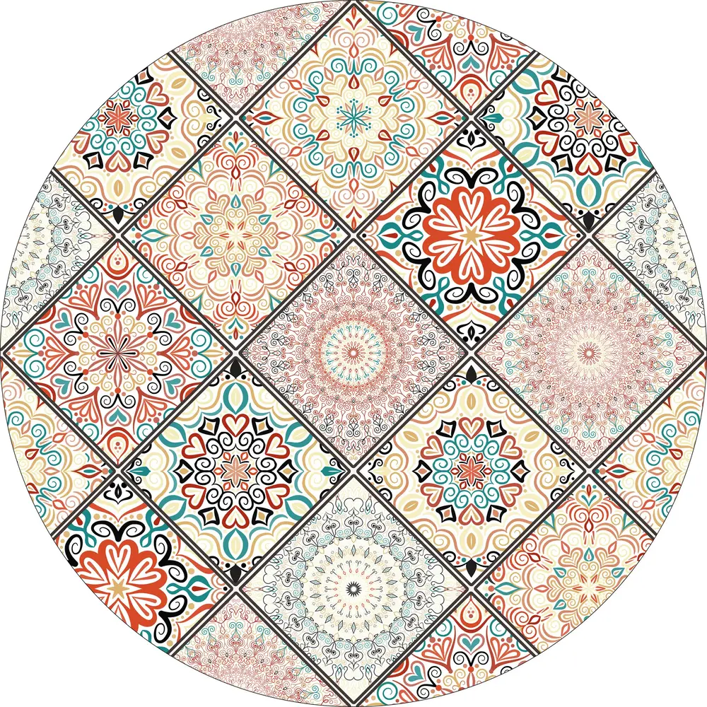 Vinyl round rug | 2 Vinyl round rug | 2