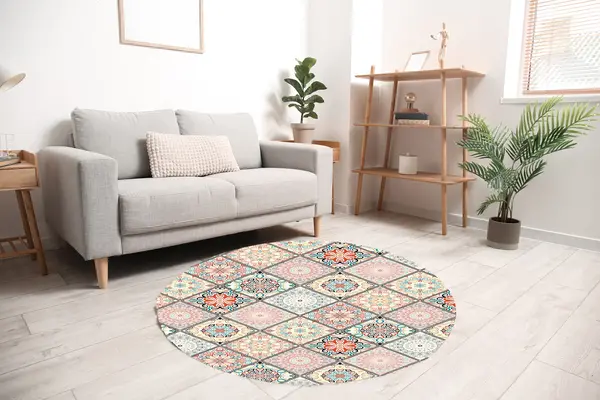 Vinyl round rug | 2 Vinyl round rug | 2