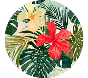 Vloerkleed vinyl rond | Palma