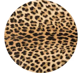 Runder vinyl Teppich | Leo P