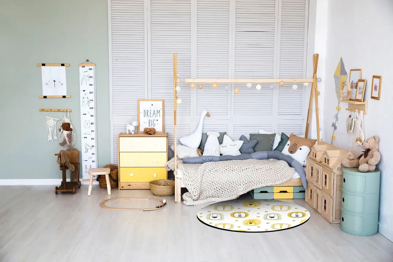 Vloerkleed vinyl rond | Leo Vloerkleed vinyl rond | Leo