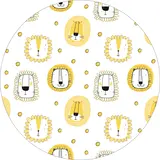 Vloerkleed vinyl rond | Leo Vloerkleed vinyl rond | Leo