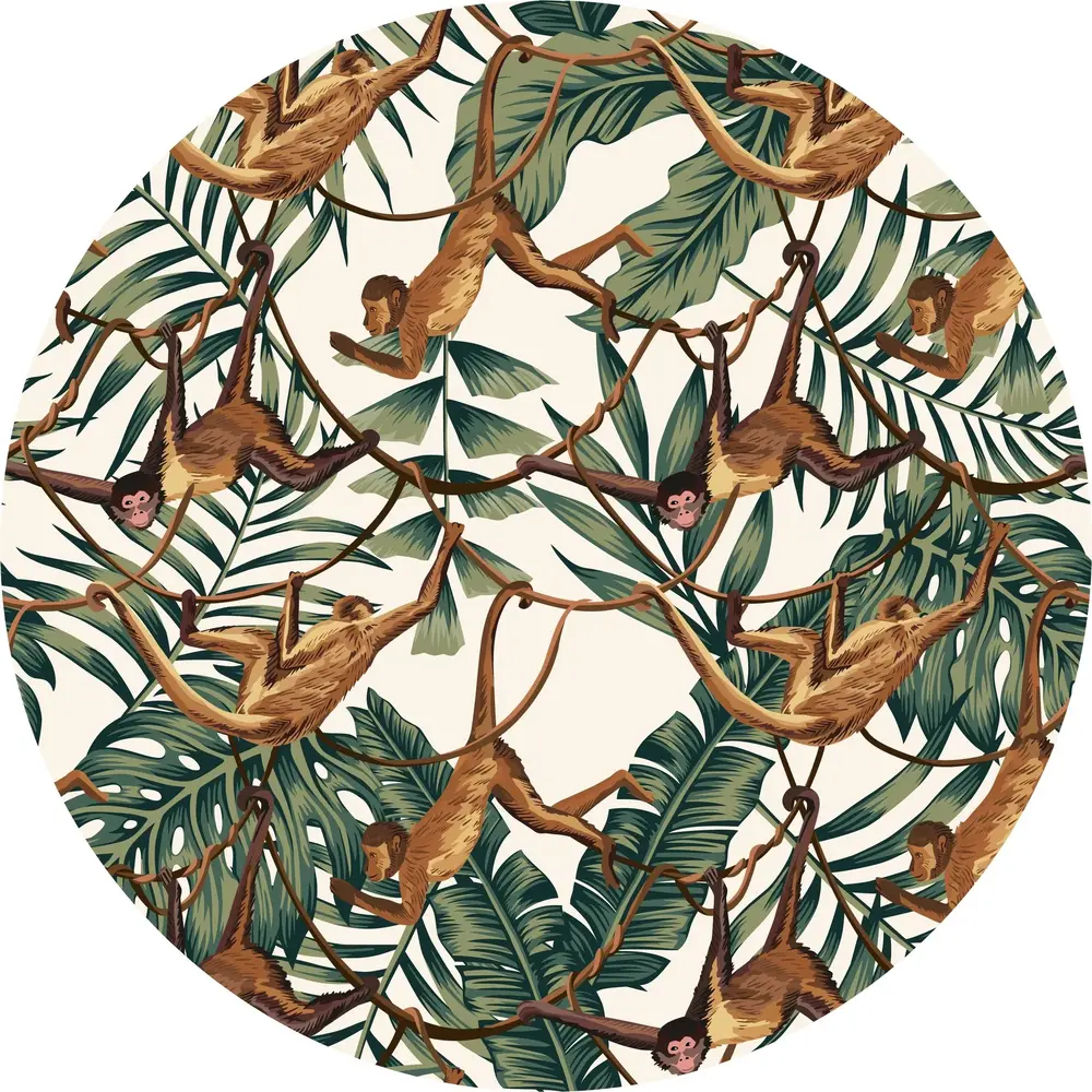 floorevents.com Vloerkleed vinyl rond | Funky Monkey
