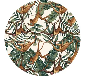 floorevents.com Vloerkleed vinyl rond | Funky Monkey