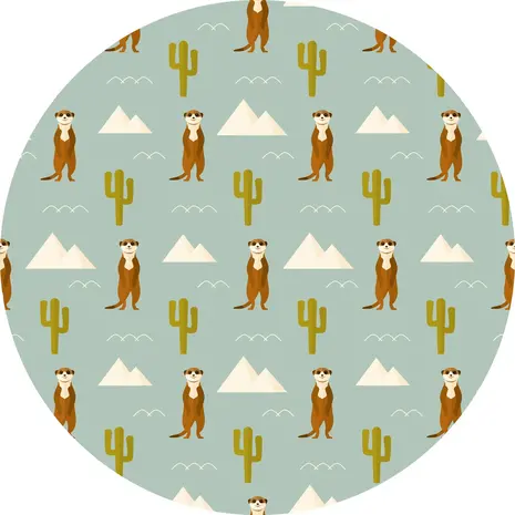 Vloerkleed vinyl rond | Timon Vloerkleed vinyl rond | Timon