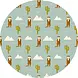 floorevents.com Vinyl round rug | Timon