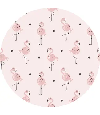 vloerkledenopvinyl Vloerkleed vinyl rond | Flamingo junkie