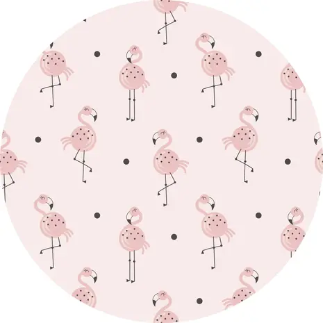 Vinyl round rug | Flamingo junkie Vinyl round rug | Flamingo junkie