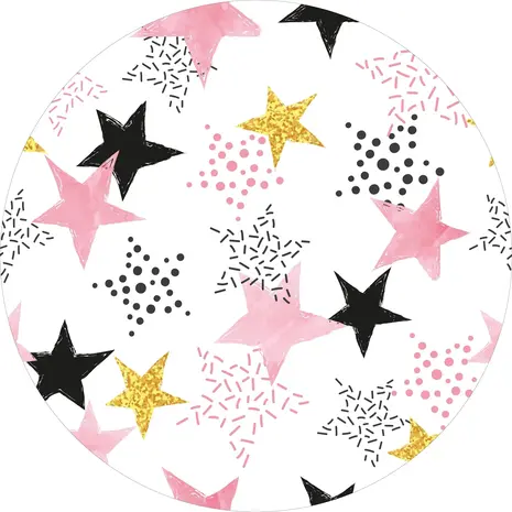 floorevents.com Round vinyl rug | Shining star