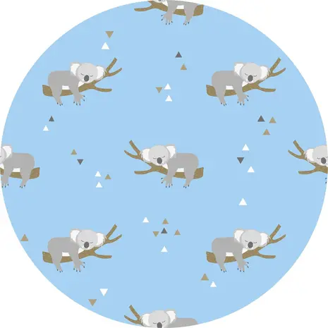 floorevents.com Vloerkleed vinyl rond | Lazy Koala