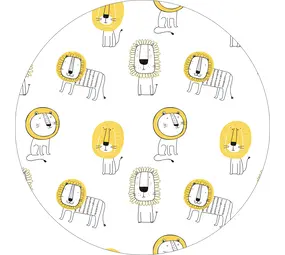 floorevents.com children's room rug round | Lion