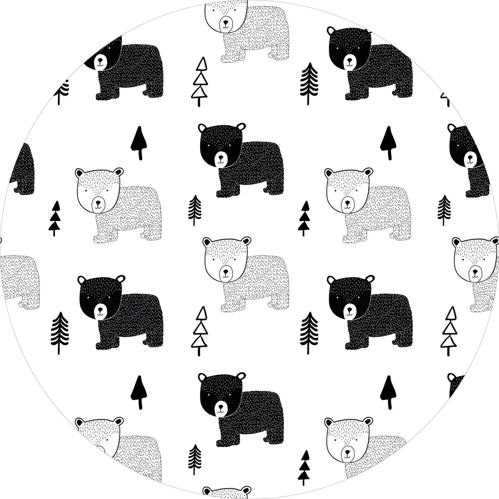 Round vinyl rug | Grizzly Round vinyl rug | Grizzly