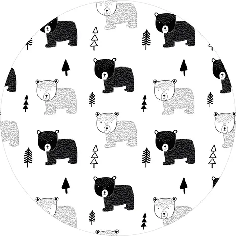 Round vinyl rug | Grizzly Round vinyl rug | Grizzly