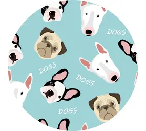 Vinyl round rug | Bullie Vinyl round rug | Bullie