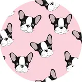 floorevents.com Round vinyl rug | Frenchie
