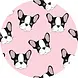 floorevents.com Rug vinyl round | Frenchie