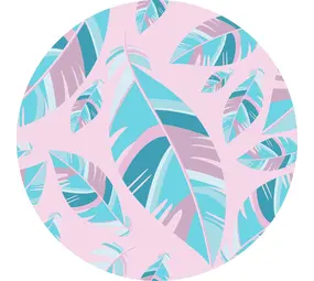 Vinylboden rund | Federn rosa Vinylboden rund | Federn rosa