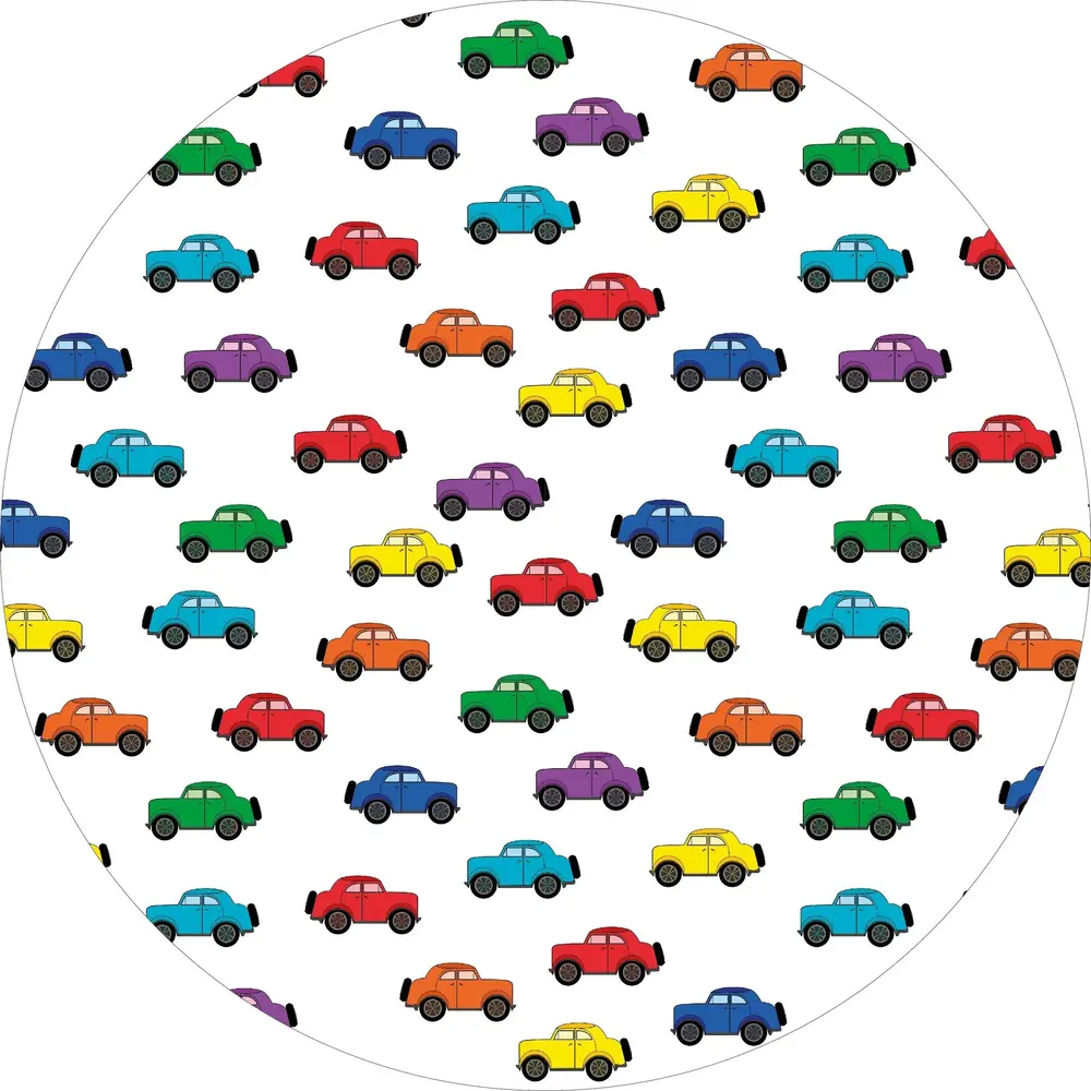 Vloerkleed vinyl rond | Autos kleur Vloerkleed vinyl rond | Autos kleur